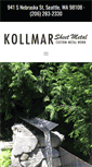 Mobile Screenshot of kollmarsheetmetal.com